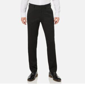 NEW Kenneth Cole Reaction Mens 36X32 Black Dress Pants Super Flex Waistband